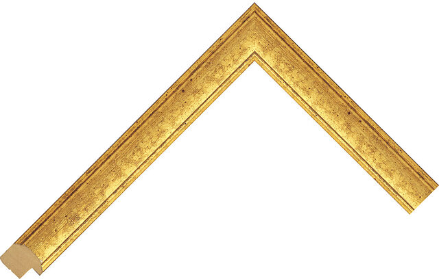 Picture Frame Moulding 252300000 - Gold - 20mm wide x 14mm deep