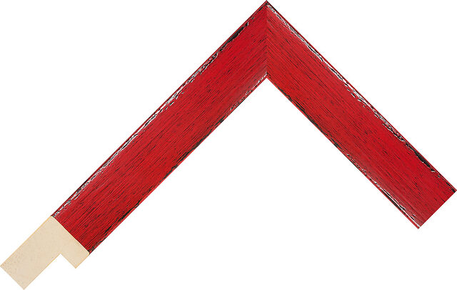 Picture Frame Moulding 261240 - Red - 26mm wide x 47mm deep
