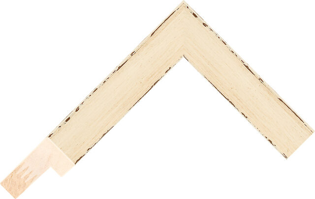 Picture Frame Moulding 261260 - Ivory - 26mm wide x 47mm deep