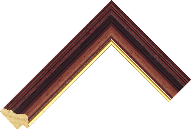Picture Frame Moulding 268499246 - Walnut - 35mm wide x 17mm deep