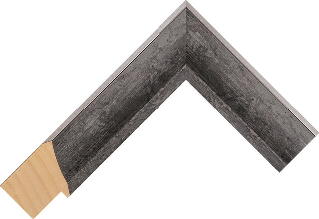 Picture Frame Moulding 275877 - Black - 38mm wide x 53mm deep