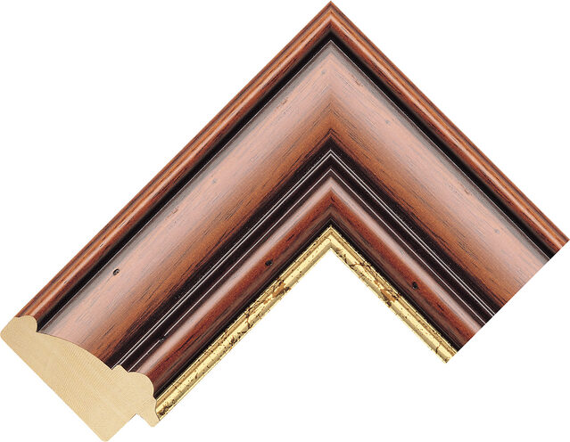 Picture Frame Moulding 280700496 - Dark Wood - 65mm wide x 28mm deep