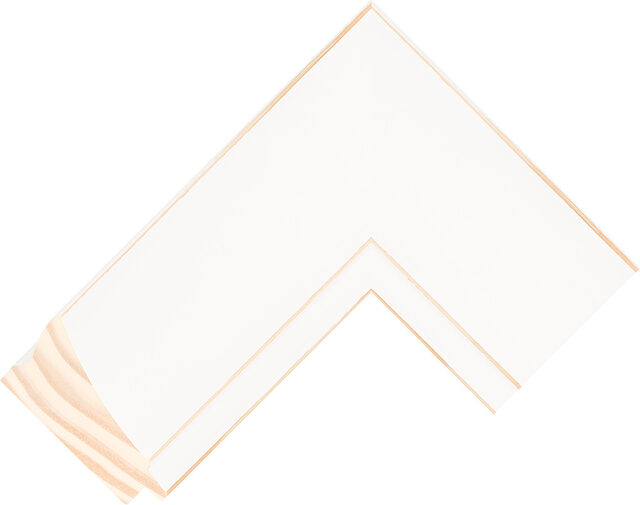 Picture Frame Moulding 283502481 - White/Natural - 69mm wide x 30mm deep