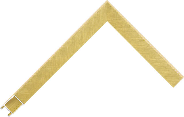 2914 Frosted Gold AQ.290140000 picture frame moulding from the Aluminium range