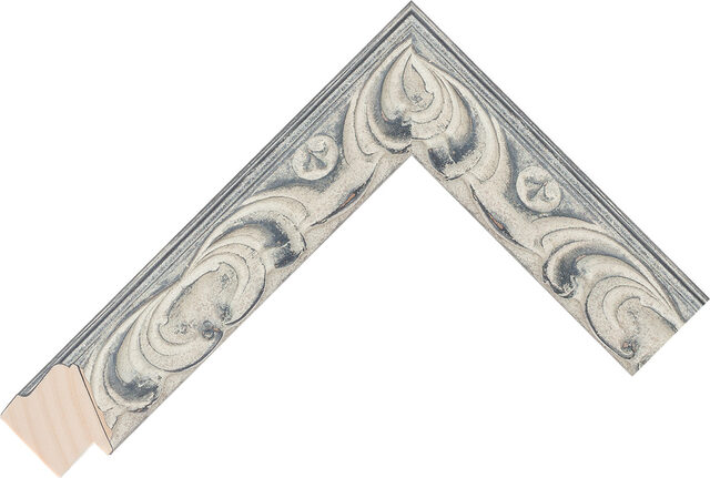 Picture Frame Moulding 293688005 - Aged White - 34mm wide x 30mm deep