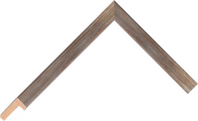 Corner sample of Copper Flat Fir Frame Moulding