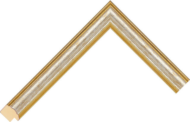 Picture Frame Moulding 308444358 - Silver - 22mm wide x 15mm deep