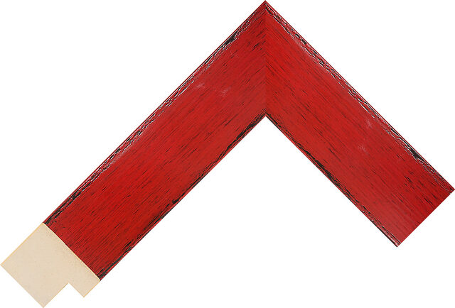 Picture Frame Moulding 314240 - Red - 38mm wide x 39mm deep