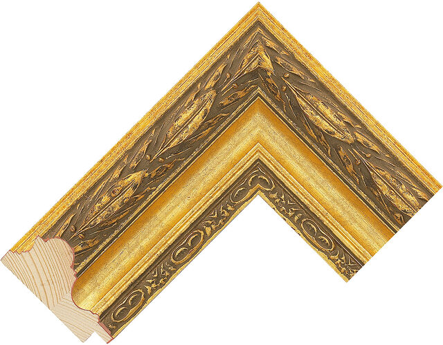 Picture Frame Moulding 3164EG - Gold - 65mm wide x 35mm deep