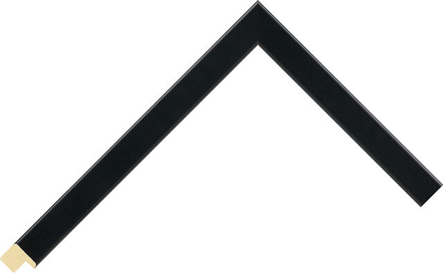 Picture Frame Moulding 3341BK - Black - 15mm wide x 12mm deep