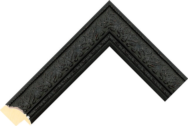 Picture Frame Moulding 373IB - Black - 33mm wide x 22mm deep