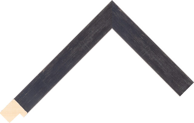 Picture Frame Moulding 381660103 - Black Lead - 22mm wide x 22mm deep