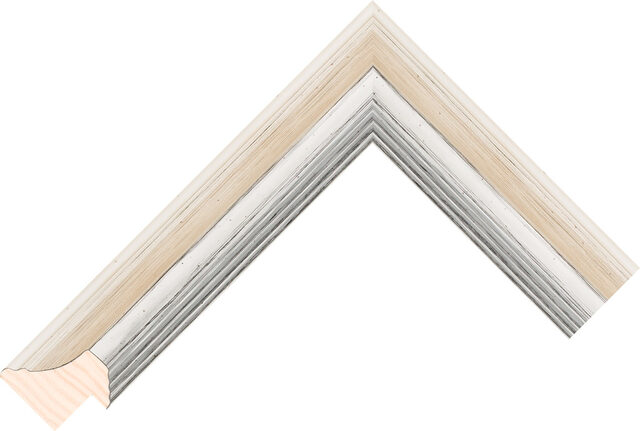 Picture Frame Moulding 387001358 - Silver - 35mm wide x 29mm deep