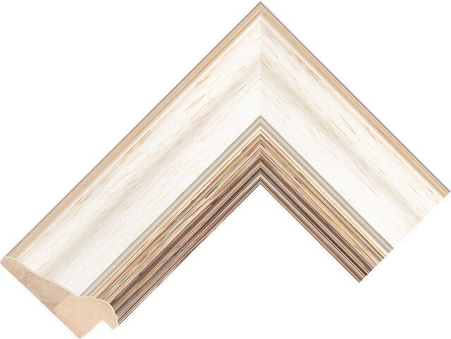 Picture Frame Moulding 410145000 - Silver - 63mm wide x 25mm deep