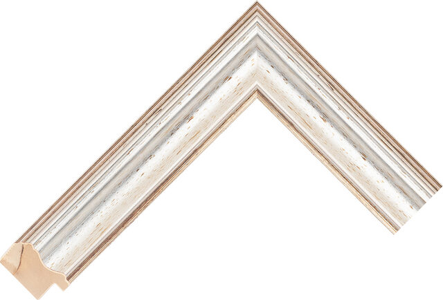 Picture Frame Moulding 413245000 - Silver - 35mm wide x 21mm deep