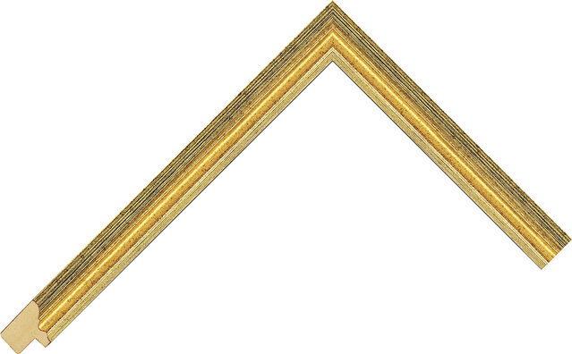Picture Frame Moulding 414600012 - Gold - 16mm wide x 17mm deep