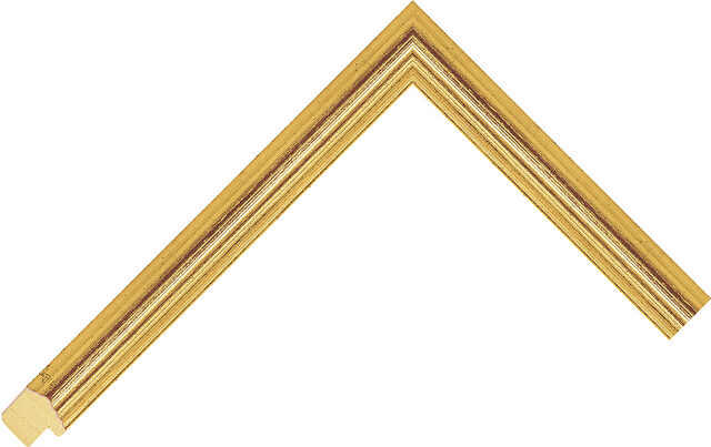 Picture Frame Moulding 415202000 - Gold - 17mm wide x 15mm deep
