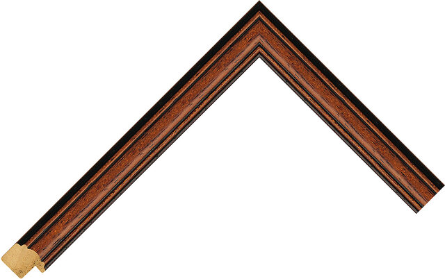 Picture Frame Moulding 424494000 - Walnut - 19mm wide x 14mm deep