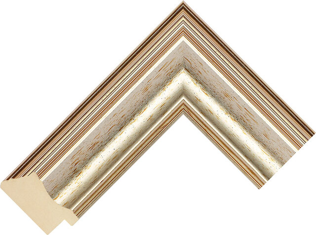 Picture Frame Moulding 429245000 - Silver - 53mm wide x 26mm deep