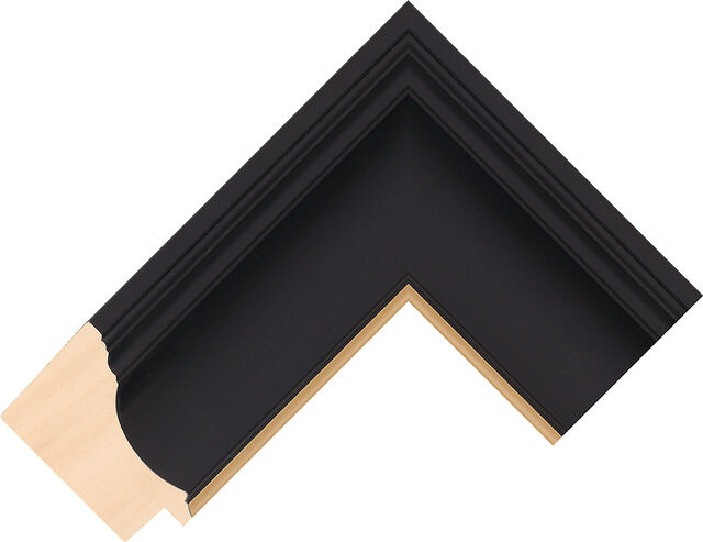 Picture Frame Moulding 432167246 - Black/Gold - 63mm wide x 40mm deep