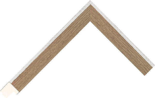 Picture Frame Moulding 435020130 - Oak/Silver - 20mm wide x 20mm deep