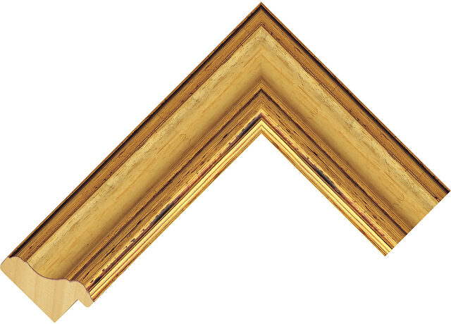 Picture Frame Moulding 438245000 - Gold - 44mm wide x 22mm deep