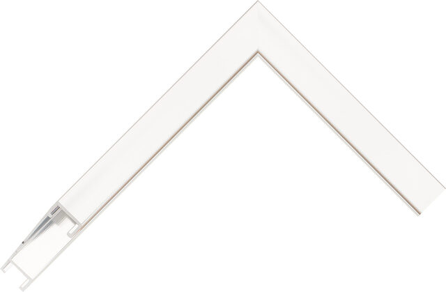 4411 Silver AQ.440110000 picture frame moulding from the Aluminium range