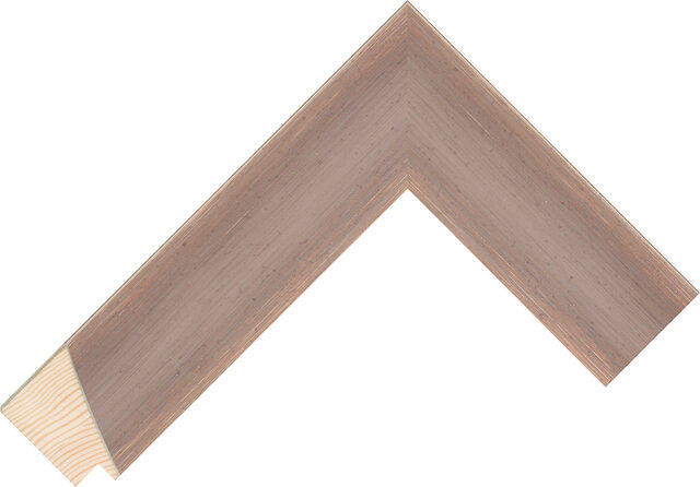 Picture Frame Moulding 442609 - Silver/Red - 40mm wide x 35mm deep