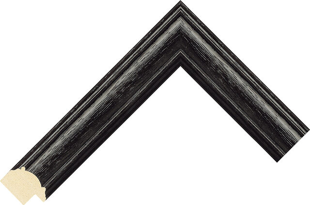 Picture Frame Moulding 454202111 - Black - 31mm wide x 19mm deep