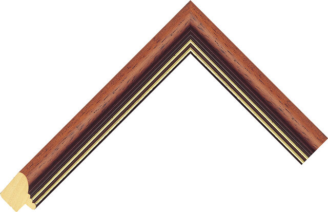 Picture Frame Moulding 455494246 - Walnut - 24mm wide x 20mm deep