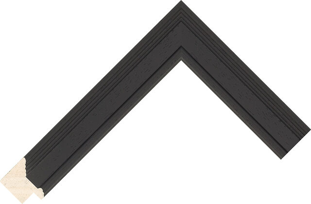 Picture Frame Moulding 471000167 - Black - 30mm wide x 25mm deep