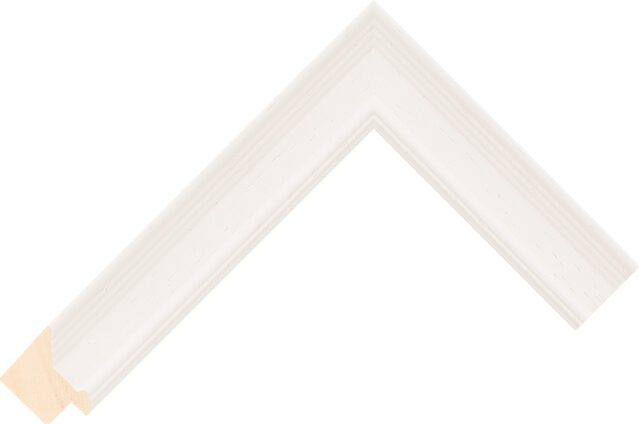 471000237 - Cream - 30mm wide picture frame chevron