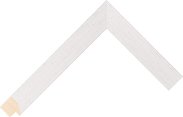 Picture Frame Moulding 487000127 - White - 23mm wide x 19mm deep