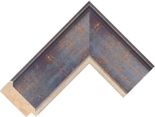 Picture Frame Moulding 502200400 - Silver/Brown - 64mm wide x 26mm deep