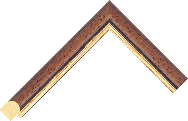Picture Frame Moulding 510499273 - Walnut - 24mm wide x 20mm deep