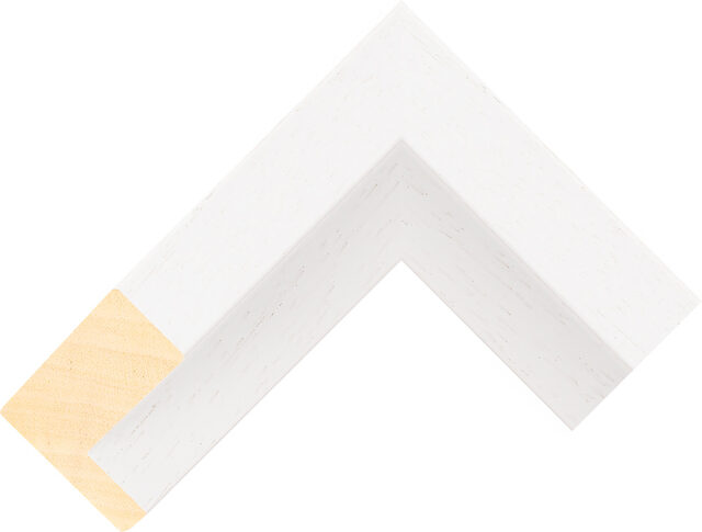 Picture Frame Moulding 516000127 - White - 53mm wide x 52mm deep