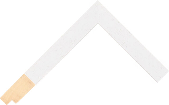 Picture Frame Moulding 542000127 - White - 20mm wide x 45mm deep