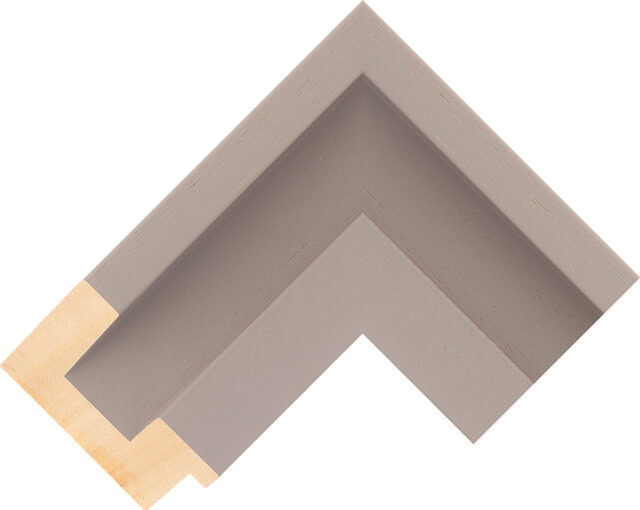 Picture Frame Moulding 545000107 - Light Grey - 73mm wide x 39mm deep