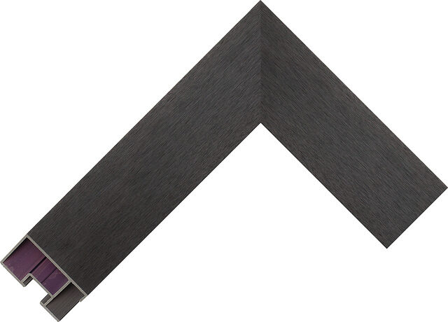 5925 Satin Black AQ.590250000 picture frame moulding from the Aluminium range