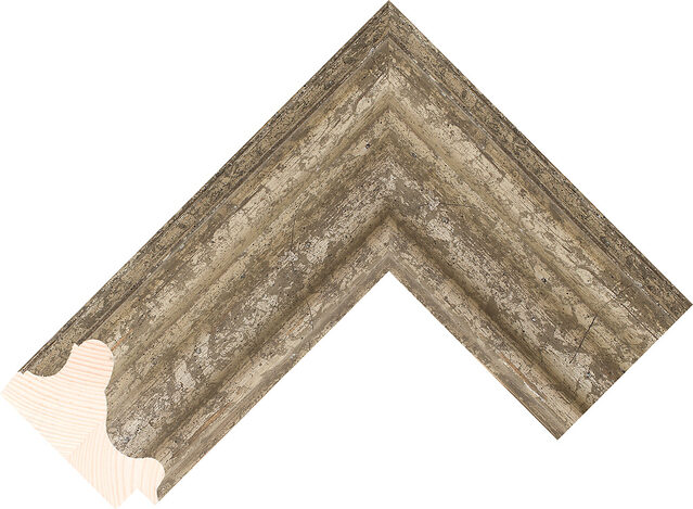 Picture Frame Moulding 600541 - Silver - 80mm wide x 51mm deep