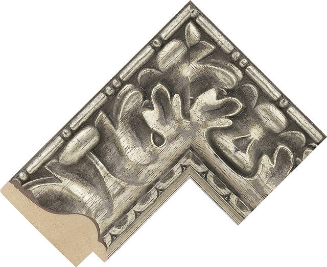 Picture Frame Moulding 620348000 - Silver - 83mm wide x 37mm deep