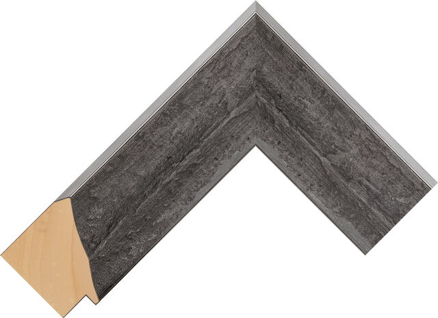 Picture Frame Moulding 621877 - Black - 50mm wide x 53mm deep