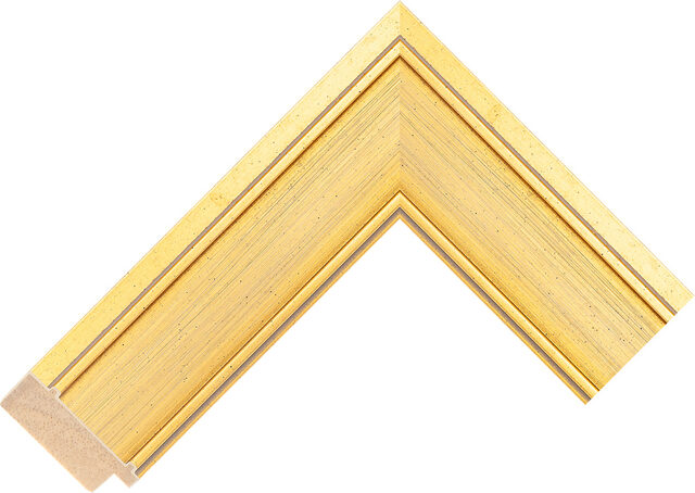 Picture Frame Moulding 627157000 - GoldIivory - 51mm wide x 18mm deep