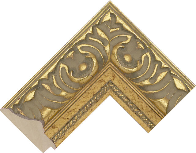 Picture Frame Moulding 632247000 - Gold - 100mm wide x 36mm deep
