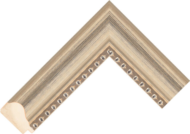 Picture Frame Moulding 640348000 - Silver - 44mm wide x 25mm deep