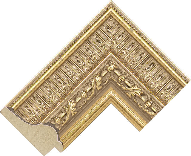 Picture Frame Moulding 641246000 - Gold - 80mm wide x 29mm deep