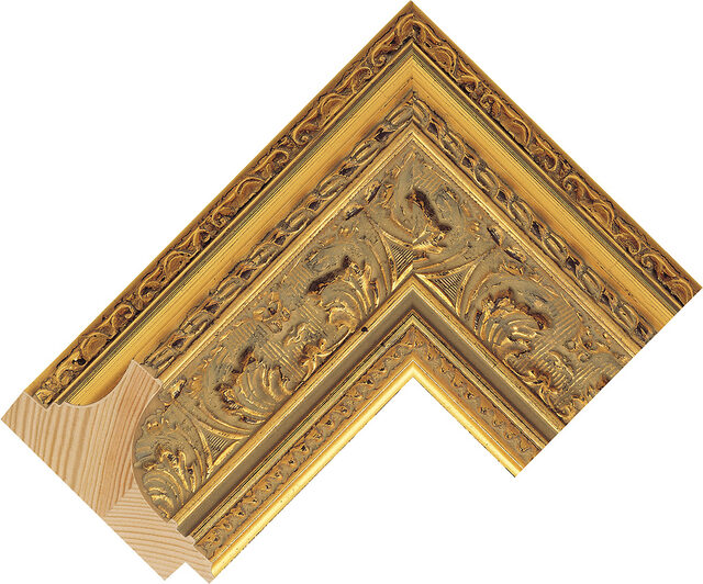 Picture Frame Moulding 642795112 - Gold - 80mm wide x 40mm deep