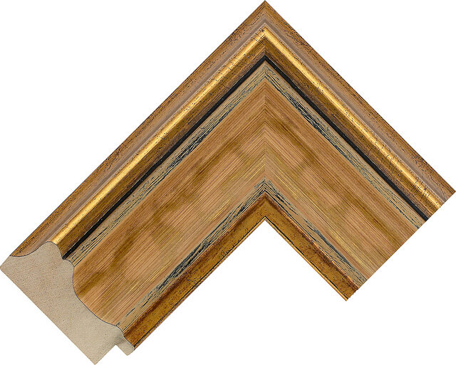 Picture Frame Moulding 684117246 - Gold - 72mm wide x 30mm deep