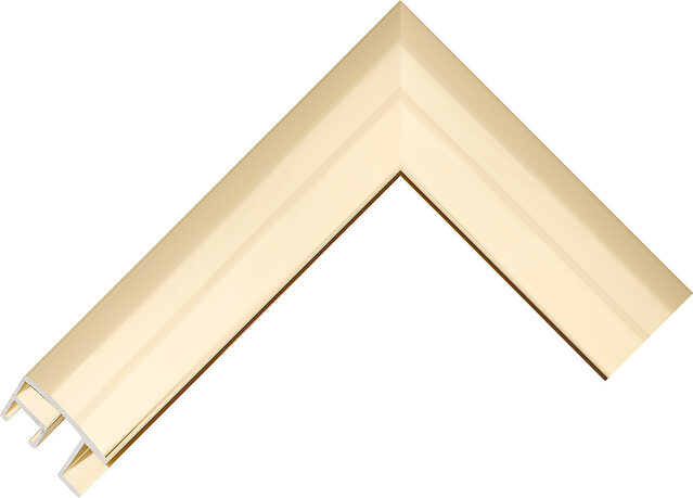 6913 Gold AQ.690130000 picture frame moulding from the Aluminium range
