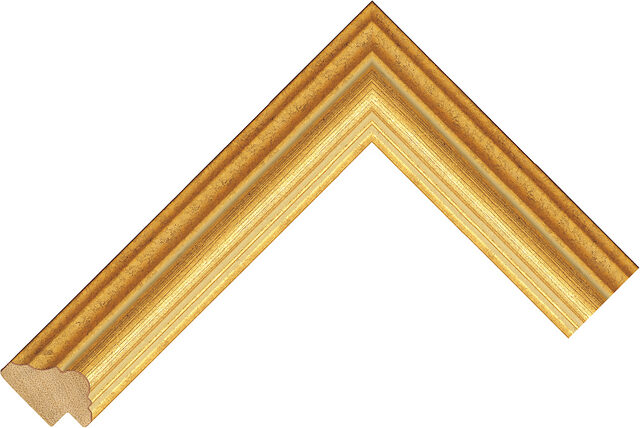 Picture Frame Moulding 718430000 - Gold - 33mm wide x 20mm deep